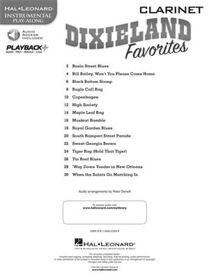 Dixieland Favorites: Solo pour Clarinette