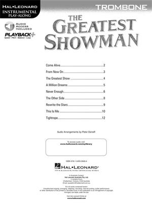 The Greatest Showman: Solo pourTrombone