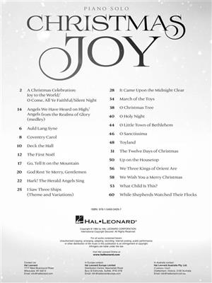Christmas Joy: (Arr. Mac Huff): Solo de Piano