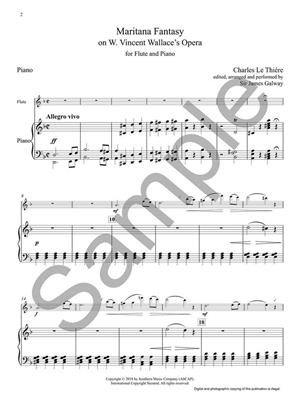 Charles LeThiere: Maritana Fantasy: On V. Wallace's Opera: (Arr. James Galway): Flûte Traversière et Accomp.