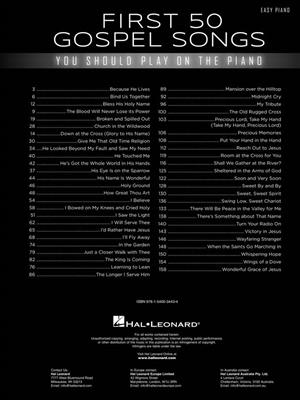 First 50 Gospel Songs: Solo de Piano