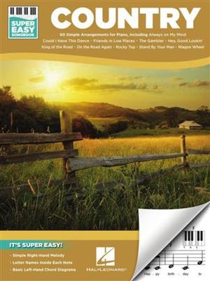 Country - Super Easy Songbook: Solo de Piano