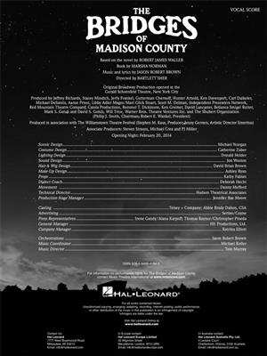 Jason Robert Brown: The Bridges of Madison County: Solo pour Chant