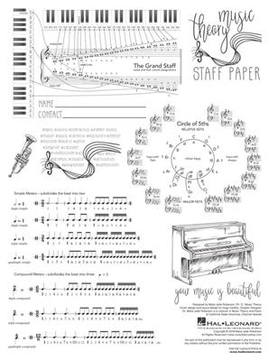 Music Theory Staff Paper: Papier à Musique
