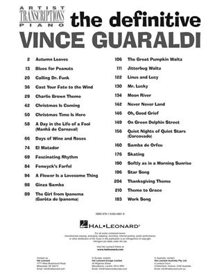 The Definitive Vince Guaraldi: Solo de Piano