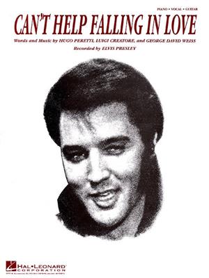 Elvis Presley: Can't Help Falling in Love: Piano, Voix & Guitare