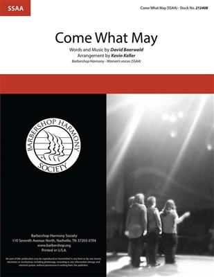 Come What May: (Arr. Kevin Keller): Voix Hautes A Cappella