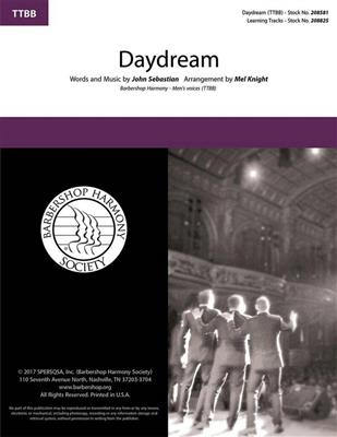 Daydream: (Arr. Mel Knight): Voix Basses A Capella