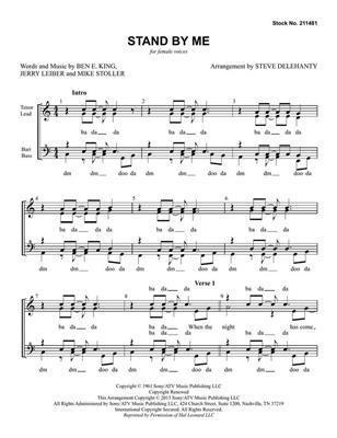 Stand by Me: (Arr. Steve Delehanty): Voix Hautes A Cappella