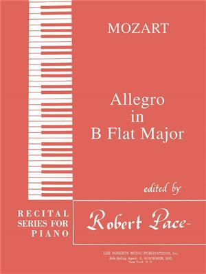 Wolfgang Amadeus Mozart: Allegro In B Flat Major: Solo de Piano