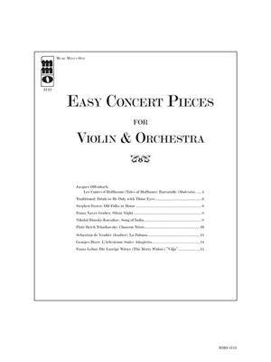 Easy Concert Pieces for Violin & Orchestra: Orchestre et Solo