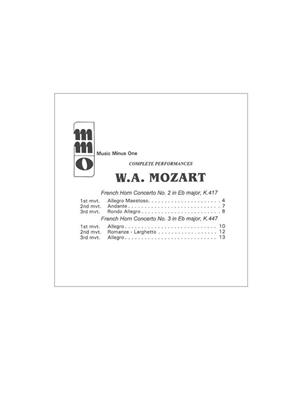 Mozart - Horn Concerto No. 2, KV417: Solo pour Cor Français
