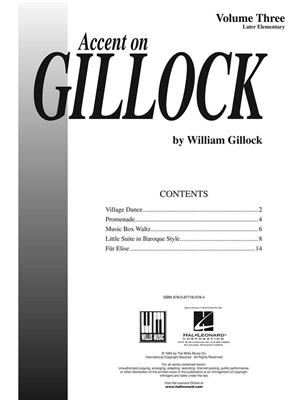 Accent On Gillock Book 3