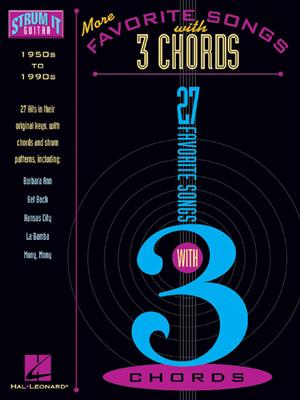 More Favorite Songs with 3 Chords: Solo pour Guitare