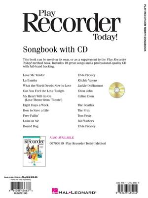 Play Recorder Today! Songbook: Flûte à Bec