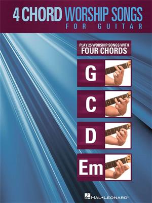 4-Chord Worship Songs for Guitar: Solo pour Guitare