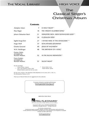 The Classical Singer's Christmas Album: Solo pour Chant