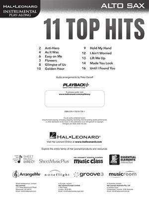 11 Top Hits for Alto Sax: Saxophone Alto