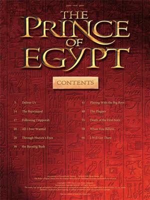 Stephen Schwartz: The Prince of Egypt: Piano, Voix & Guitare