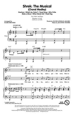 Jeanine Tesori: Shrek: The Musical (Choral Medley): (Arr. Mark Brymer): Voix Hautes et Piano/Orgue