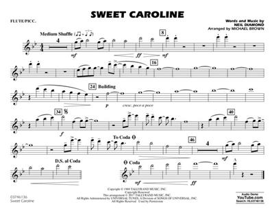 Neil Diamond: Sweet Caroline: (Arr. Michael Brown): Marching Band