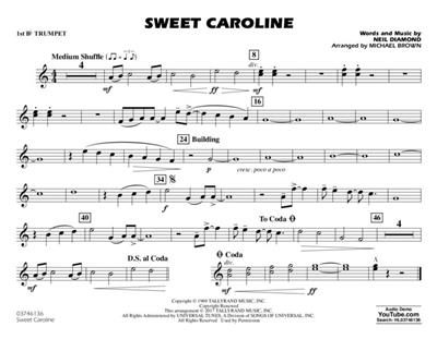 Neil Diamond: Sweet Caroline: (Arr. Michael Brown): Marching Band