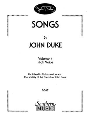Songs By John Duke, Vol. 1: Solo pour Chant