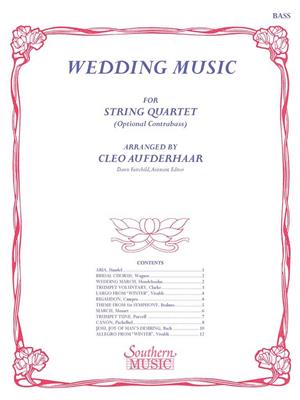 Wedding Music: (Arr. Cleo Aufderhaar): Solo pour Contrebasse