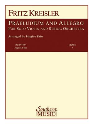 Fritz Kreisler: Praeludium And Allegro: Arr. (Bingiee Shiu): Orchestre à Cordes