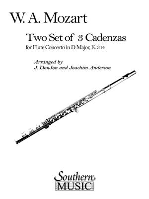 Wolfgang Amadeus Mozart: Three Cadenzas in D Major: (Arr. Joachim Andersen): Solo pour Flûte Traversière