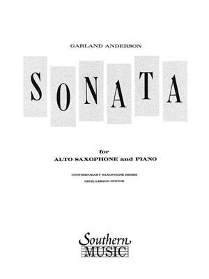 Garland Anderson: Sonata No. 1: Saxophone Alto