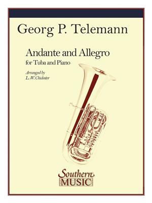 Georg Philipp Telemann: Andante And Allegro: (Arr. L.W. Chidester): Tuba et Accomp.