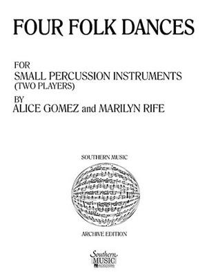 Alice Gomez: Four (4) Folk Dances: Percussion (Ensemble)