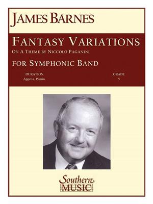 James Barnes: Fantasy Variations On A Theme Of Paganini: Orchestre d'Harmonie
