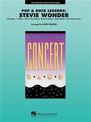 Pop and Rock Legends: Stevie Wonder: (Arr. John Wasson): Orchestre d'Harmonie