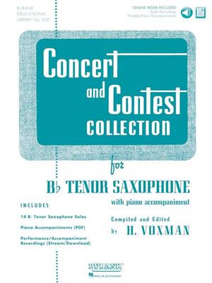 Concert and Contest Collection for Tenor Sax: (Arr. Himie Voxman): Saxophone Ténor