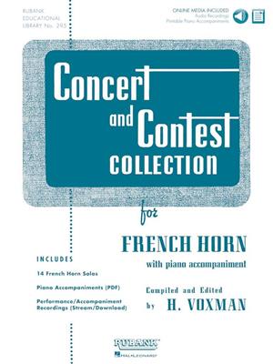 Concert and Contest Collection for F Horn: (Arr. Himie Voxman): Solo pour Cor Français