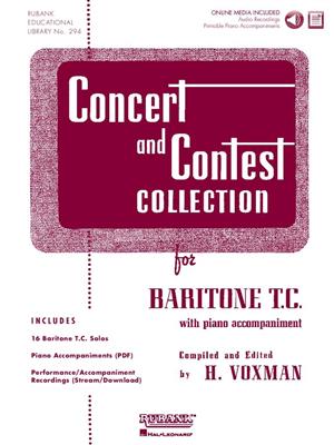 Concert and Contest Collection for Baritone TC: (Arr. Himie Voxman): Solo pour Baryton ou Euphonium