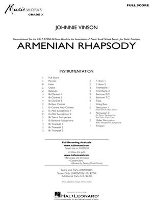Johnnie Vinson: Armenian Rhapsody: Orchestre d'Harmonie