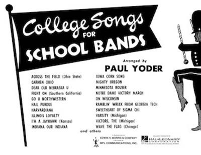 College Songs For School Bands - Eb Alto Clarinet: Orchestre d'Harmonie