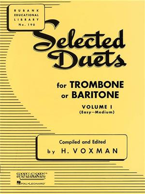 Selected Duets for Trombone or Baritone Vol. 1: Solo pourTrombone