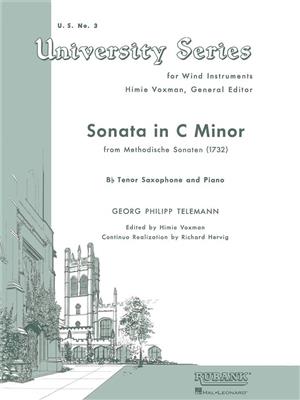 Georg Philipp Telemann: Sonata in C Minor (from Methodische Sonaten): (Arr. Himie Voxman): Saxophone Ténor