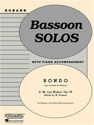 Carl Maria von Weber: Rondo (from Concerto for Bassoon, Op. 75): (Arr. Himie Voxman): Basson et Accomp.