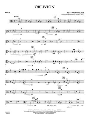 Astor Piazzolla: Oblivion: (Arr. Robert Longfield): Cordes (Ensemble)