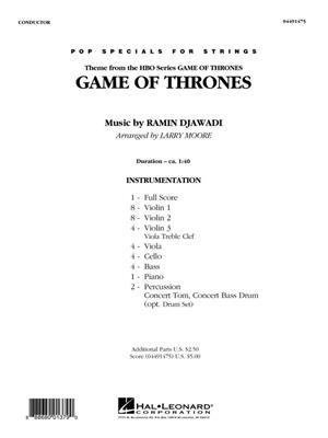 Ramin Djawadi: Game Of Thrones ( Theme ): (Arr. Larry Moore): Cordes (Ensemble)