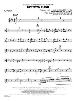 Bruno Mars: Uptown Funk: (Arr. Michael Sweeney): Jazz Band