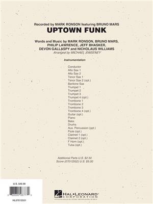 Bruno Mars: Uptown Funk: (Arr. Michael Sweeney): Jazz Band