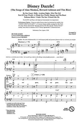 Alan Menken: Disney Dazzle!: (Arr. Mac Huff): Chœur Mixte et Piano/Orgue
