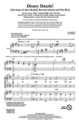 Alan Menken: Disney Dazzle!: (Arr. Mac Huff): Chœur Mixte et Piano/Orgue