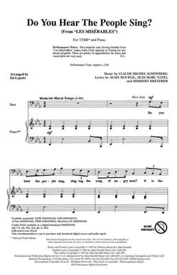 Alain Boublil: Do You Hear The People Sing?: (Arr. Ed Lojeski): Voix Basses et Piano/Orgue